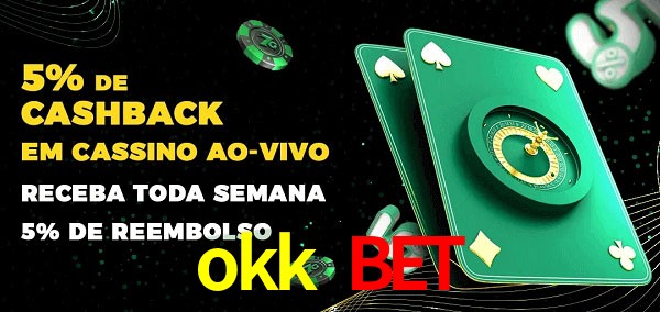 Promoções do cassino ao Vivo okk bet